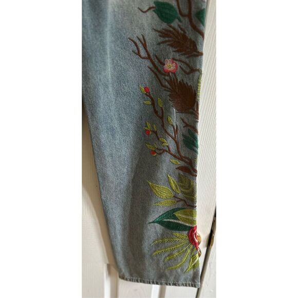 Very Rare Sakura Embroidered Jeans Size Small - Picture 4 of 14